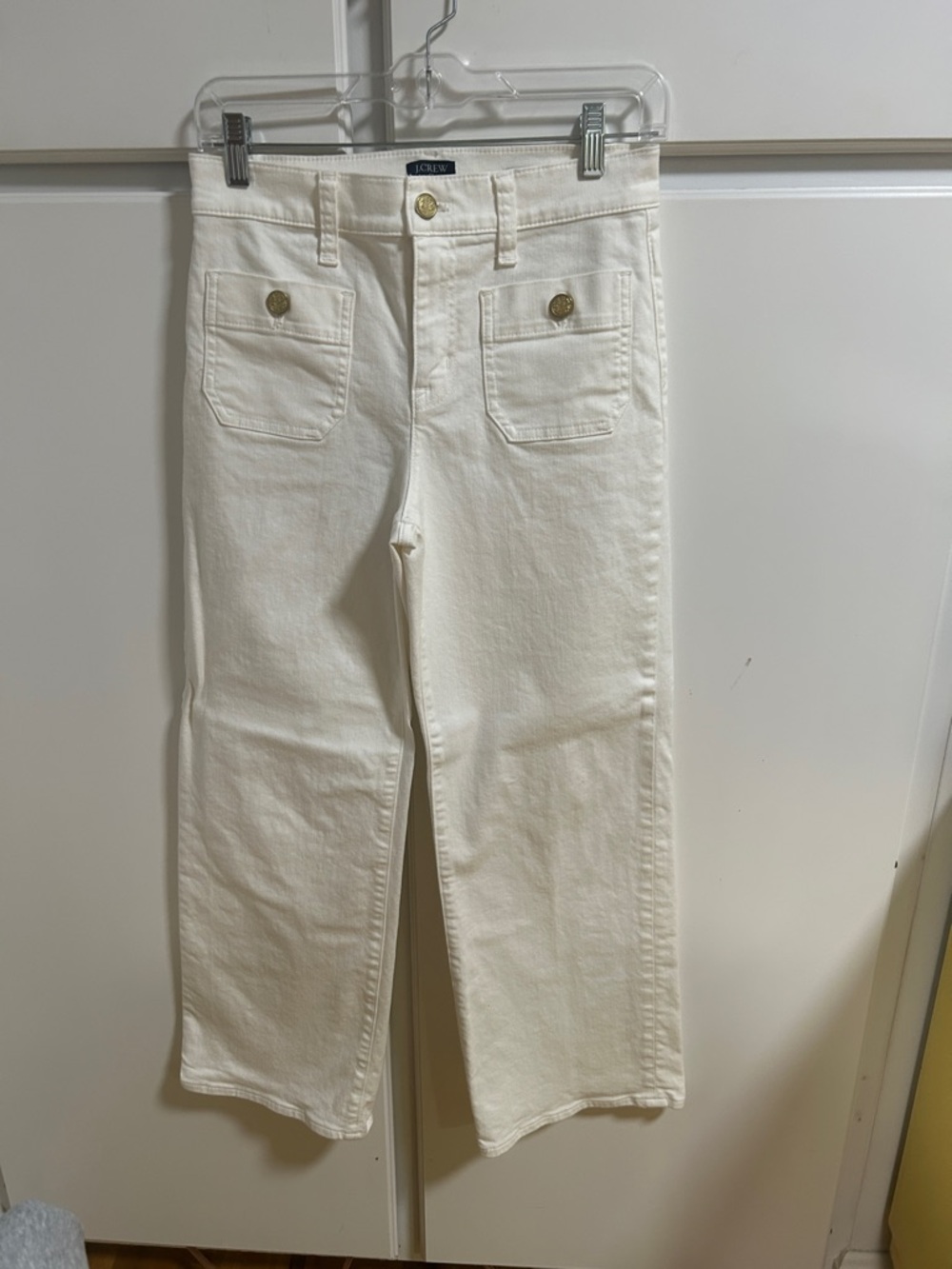 J. Crew Factory White Wide Leg Jeans NWOT